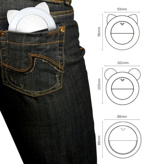 2 PCS XJ17 Large-Capacity Live Video Conference Fill Light Ring Light Mobile Phone Selfie LED Fill Light(Cat Ears) by buy2fix