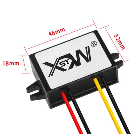 XWST DC 12/24V To 5V Converter Step-Down Vehicle Power Module, Specification: 12/24V To 5V 8A Medium Rubber Shell by buy2fix