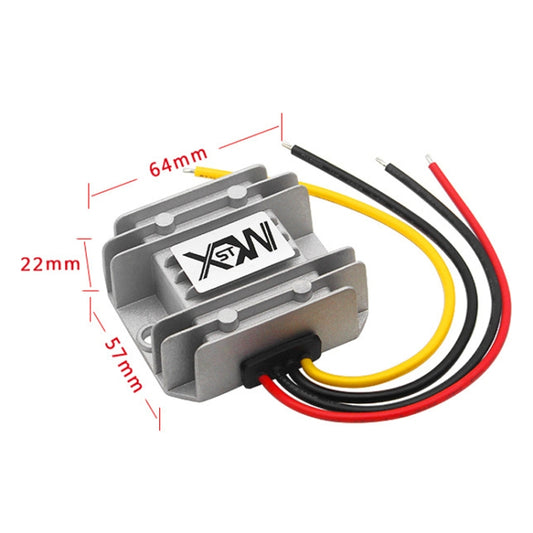 XWST DC 12/24V To 5V Converter Step-Down Vehicle Power Module, Specification: 12/24V To 5V 10A Medium Aluminum Shell by buy2fix