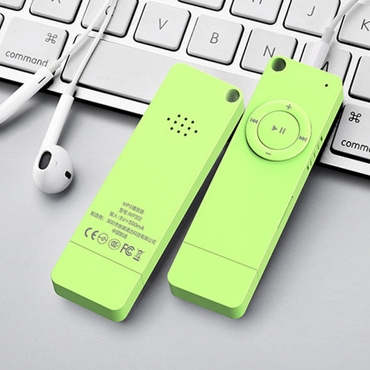 XT02 U Disk Style MP3 Music Player, Memory Capacity: Bluetooth Set(Green) by buy2fix