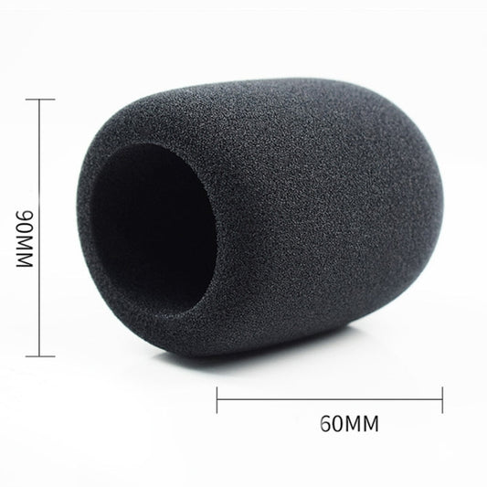 2 PCS Suitable For Audio-Technica AT2020/ATR2500/AT2035 Microphone Sponge Cover Blowout And Windproof Microphone Cover(Black) by buy2fix