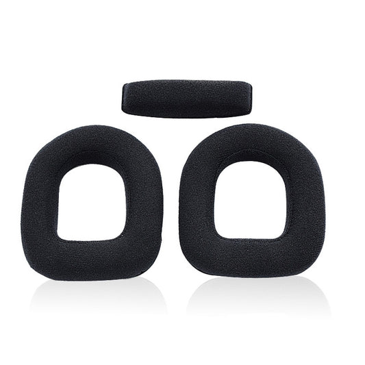 2 PCS Gaming Headset Sponge Protective Case Protein Leather Earmuffs for Logitech A50 by buy2fix