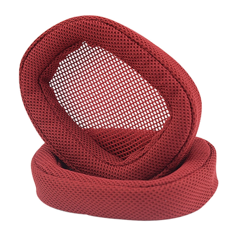 2 PCS Suitable for Logitech G433 G Pro Headphone Cover Sponge Cover Earmuffs(Red Grid) by buy2fix