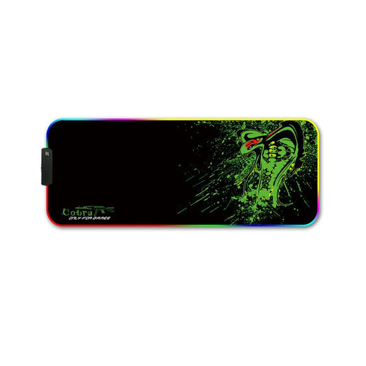 260x390x3mm F-01 Rubber Thermal Transfer RGB Luminous Non-Slip Mouse Pad(Brontosaurus) by buy2fix
