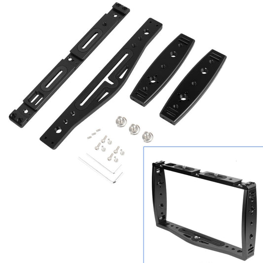 Diving Dual Handheld Grip Bracket Stabilizer Extension Phone Clamp Camera Rig Cage Underwater Case for GoPro HERO9 /8 /7, Colour: Black by buy2fix