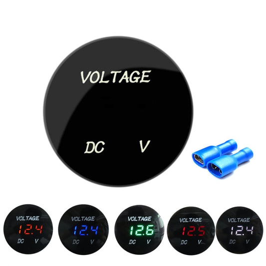 DC12-24V Automotive Battery DC Digital Display Voltage Meter Modified Measuring Instrument(Blue Light) by buy2fix