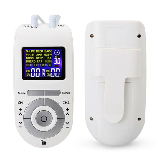 100B 12-mode Digital Meridian Physiotherapy Instrument Electronic Acupoint Pulse Acupuncture Massager, Specification: Battery Type(White) by buy2fix
