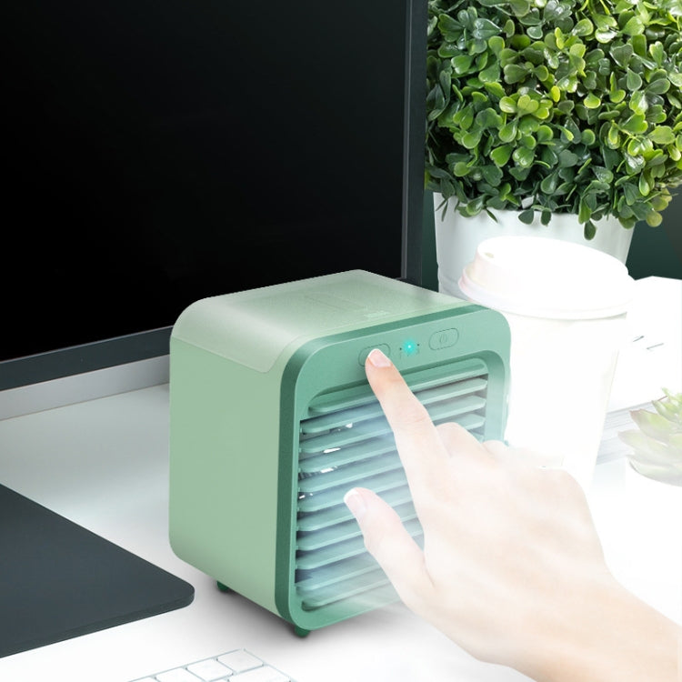 Desktop Humidification Spray USB Water-cooled Fan(Green) by buy2fix