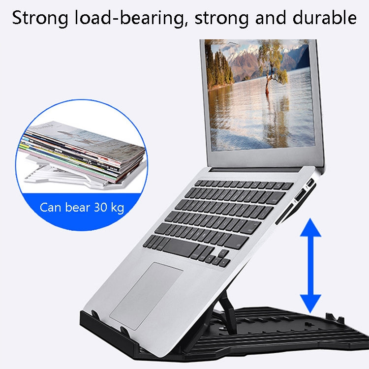 N31 Portable Laptop Bracket Liftable Computer Support Base, Colour: Black (Standard Version) by buy2fix