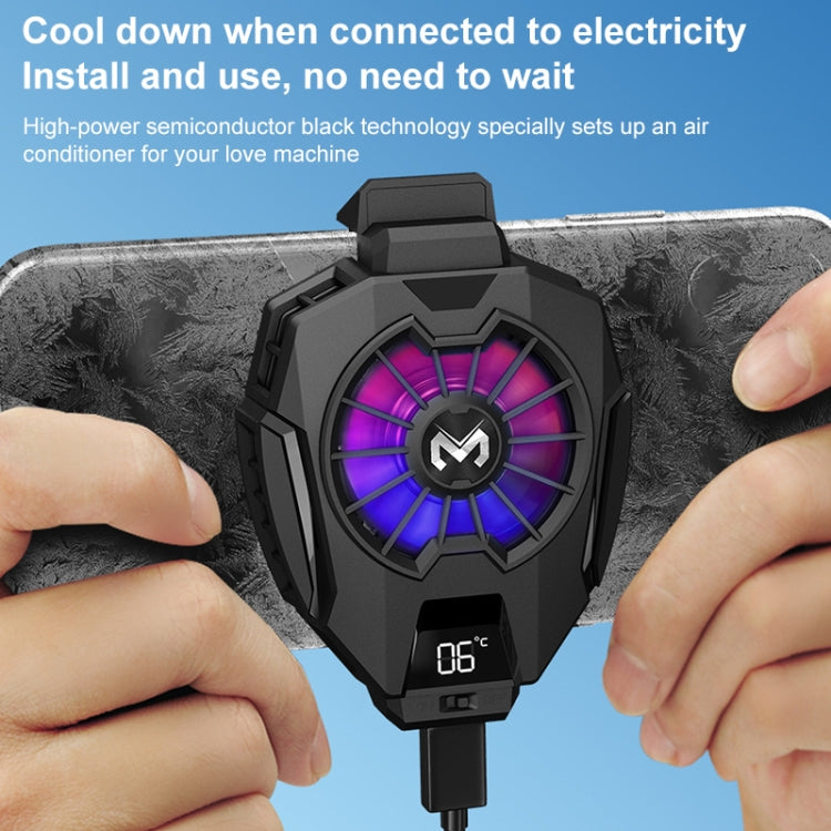 MEMO DL05 Semiconductor Cooling Mobile Phone Radiator with Colorful Lights by buy2fix