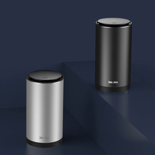 BEN.JACK Car Trash Can Multi-Function Storage Box In Car(Silver With 35 Garbage Bags) by BEN.JACK