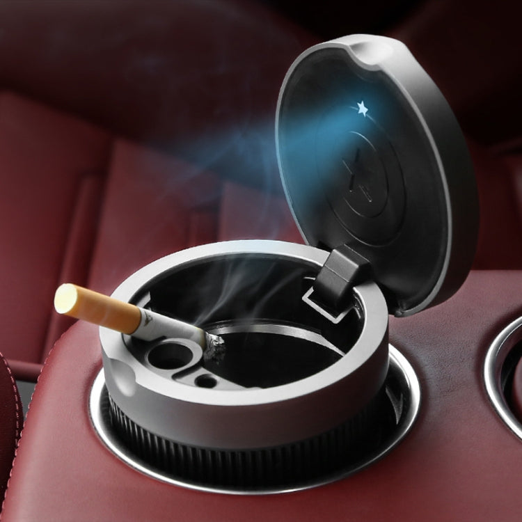 BEN.JACK Ashtray With Cover Personality Multi-Function Universal Car Ashtray(Silver) by BEN.JACK