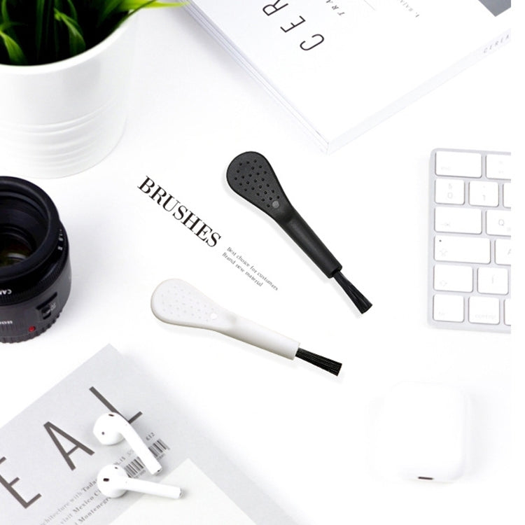 100 PCS ZX-008 Plastic Mini Brush Mobile Phone Screen Mosquito Killer Lamp Humidifier Keyboard Cleaning Brush(Black Handle Black Hair) by buy2fix