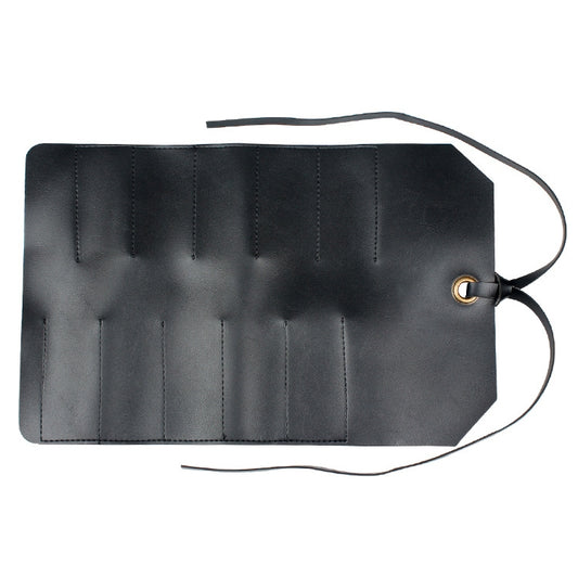 CL97 Multi-Function Toolkit Bundled Leather Tool Bag Double Thickened Two-Purpose Wrench Bag(Black) by buy2fix