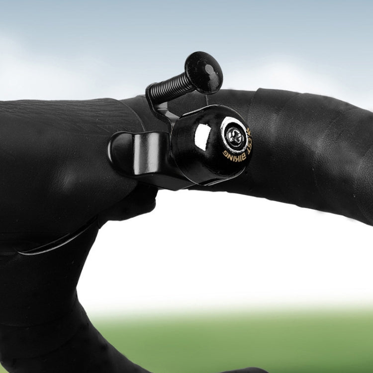 WEST BIKING YP1602782 Bicycle Bells With Supernouncing EVA Back Rubber Band Bell Combination Set(White Black Gray Tape + Black Bell) by WEST BIKING