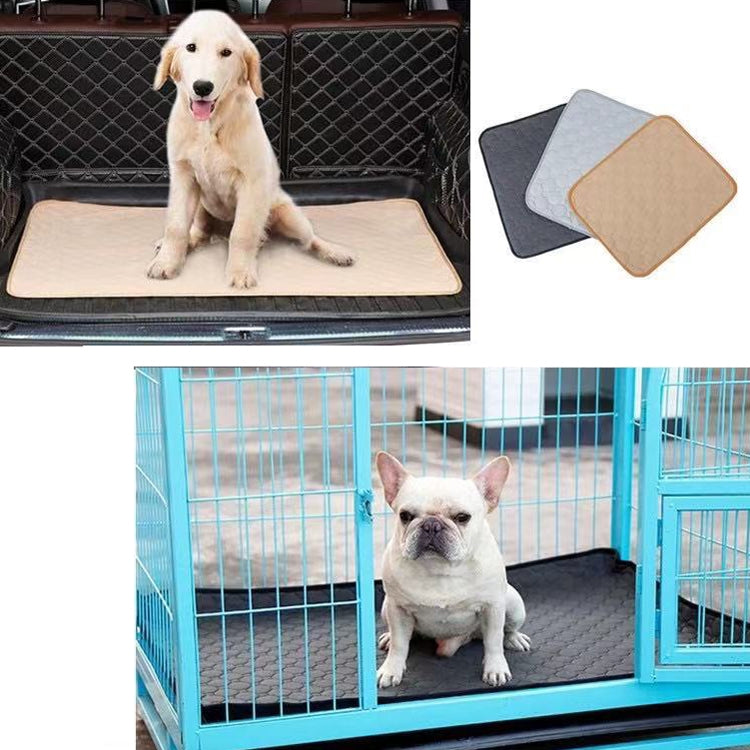 60x45cm Car Pet Injection Pad Waterproof Pad Cat Dog Sofa Waterproof Diapholic Carpet Water Absorbing Pad(Light Grey) by buy2fix