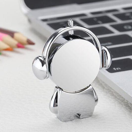 Y01 Metal Musician Car Cartoon Style U Disk, Capacity: 16GB(Silver) by buy2fix