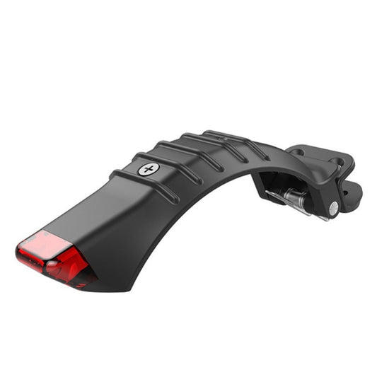 For 5 inch / 5.5 inch / 6.5 inch Electric Scooter Carbon Fiber Aluminum Alloy Rear Fender with LED Tail Light(Black) by buy2fix