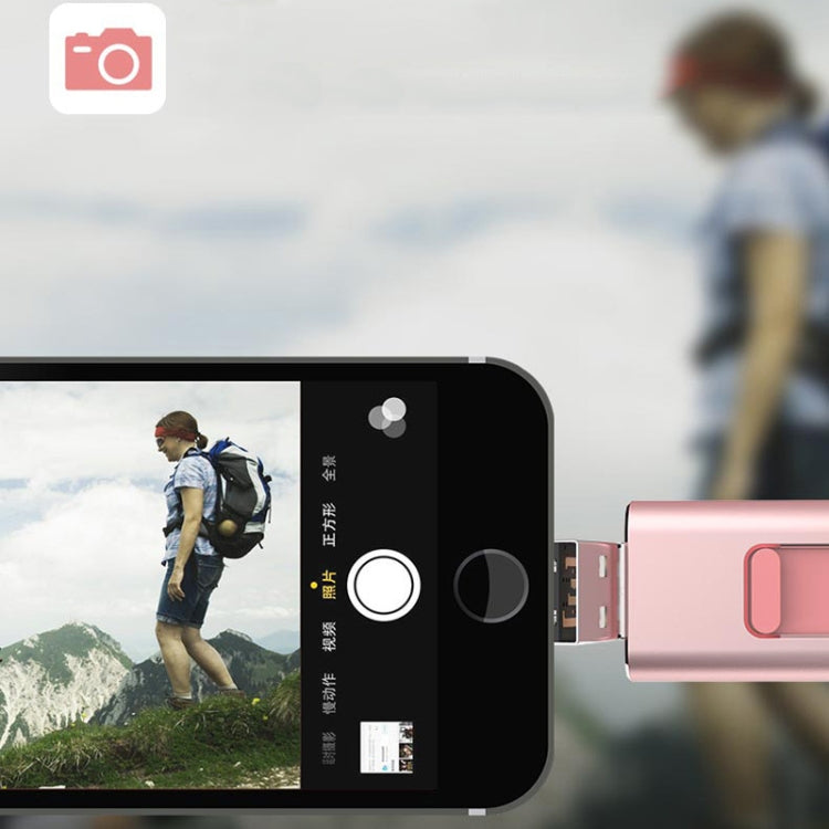 256GB SH02 USB 3.0 + 8 Pin + Mirco USB + Type-C 4 In 1 Mobile Computer U-Disk With OTG Function(Silver) by buy2fix