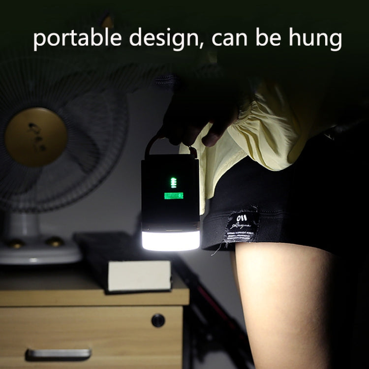 YD-29 Remote Control Camping Light Outdoor Lighting Portable USB Tent Light LED Lantern Lamp(Black) by buy2fix