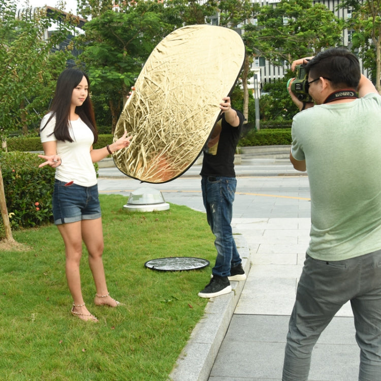 90 x 120cm 5-in-1 Silver / Soft / Gold / White / Black Folding Photo Studio Reflector Board by buy2fix