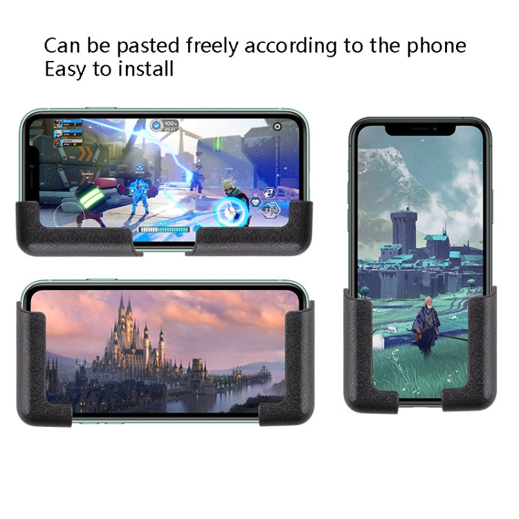 1pair Car Driving Control Unit Paste Mobile Phone Holder Adjustable Width Vehicle Navigation Stand(Black) by buy2fix