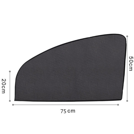 4 PCS Net Yarn Magnetic Suction Type Car Sunshade Curtain, Size: Front Row Arc by buy2fix