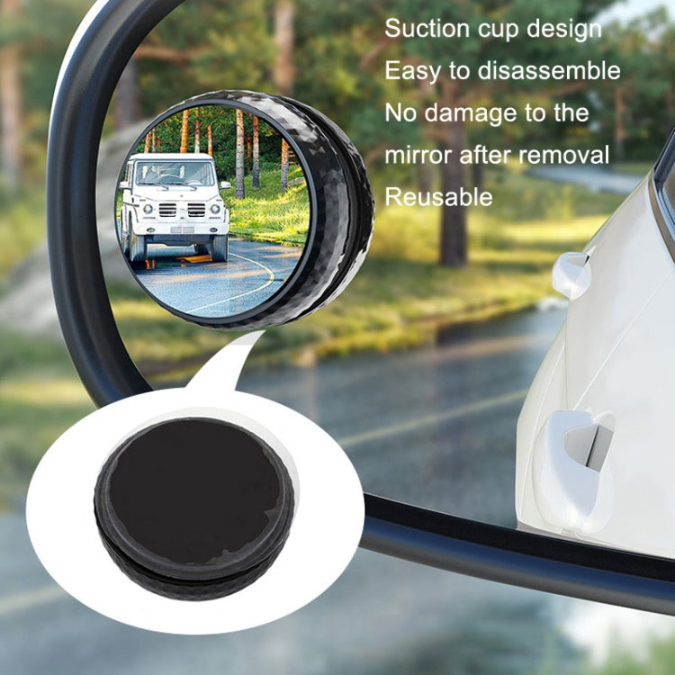 Repeated Disassembly Absorbing Car Back Vision Reversing Small Round Mirrors, Color: Silver by buy2fix