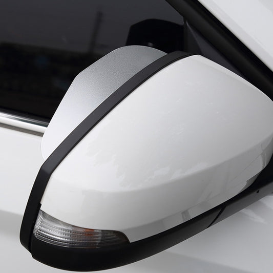 Car Rear View Mirror Rain Eyebrow Cover Catering Mirror Aluminum Alloy Rain Shield(Aluminum Alloy Silver) by buy2fix