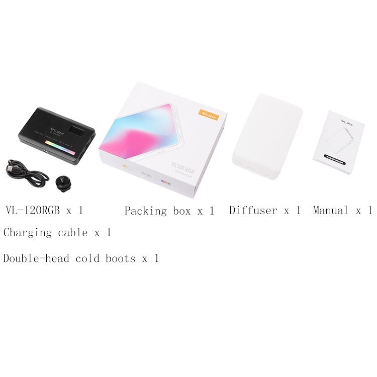 Ulanzi VL120 RGB Full Color RGB SLR Camera Photography Live Photo Video Small Light by Ulanzi