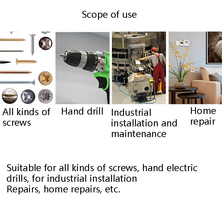 12 PCS/set 50mm Strong Magnetic Hand Drill Screwdriver Mouth Anti-Slip Screwdriver Bit by buy2fix