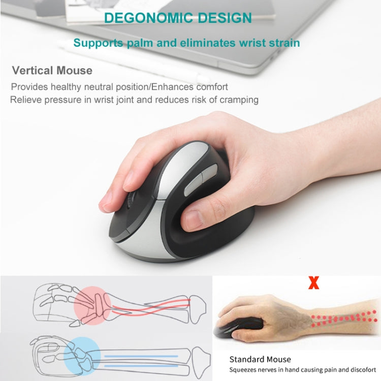 Rapoo MV20 Ergonomic Wireless Silent Vertical Mouse(Silent Version) by Rapoo