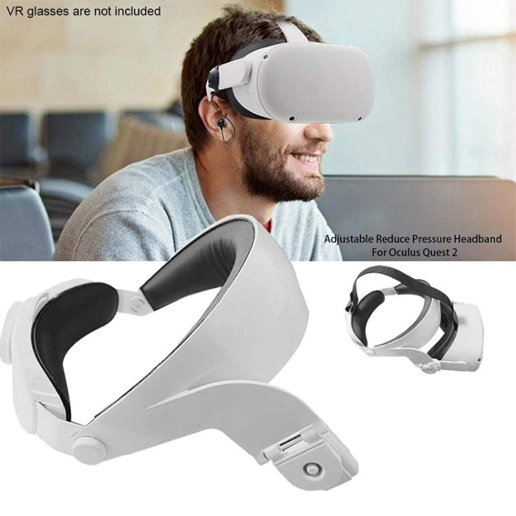 VR Comfortable Do Not Press Your Face Headset Ergonomic VR Headset For Oculus Quest2 by buy2fix