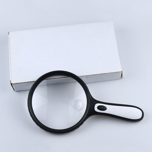 XT-4986E Handheld With Light Magnifier 10 Times Acrylic Lens Portable Magnifying Glass by buy2fix
