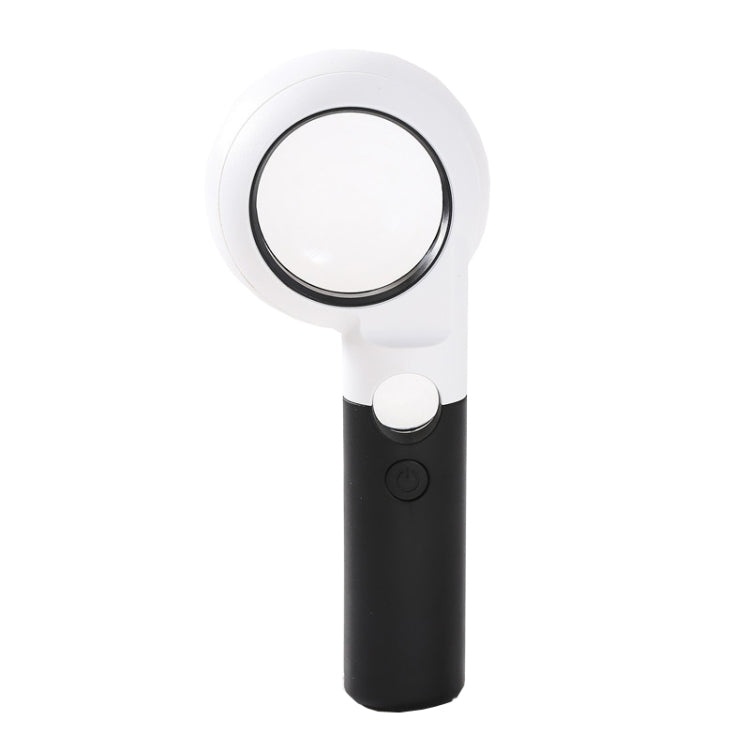 CH55-8L Hand-Held With LED Lamp Magnifier Double Lens 7 Times / 20 Times Portable Magnifying Glass - Hand Held Style by buy2fix | Online Shopping UK | buy2fix