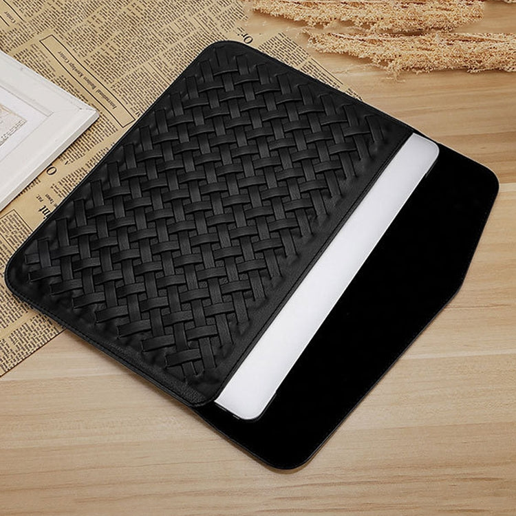 Hand-Woven Computer Bag Notebook Liner Bag, Applicable Model: 13 inch (A1466 / A1369 / A1502 / A1425 / A1466 / A1369 / A1502)(Golden) by buy2fix