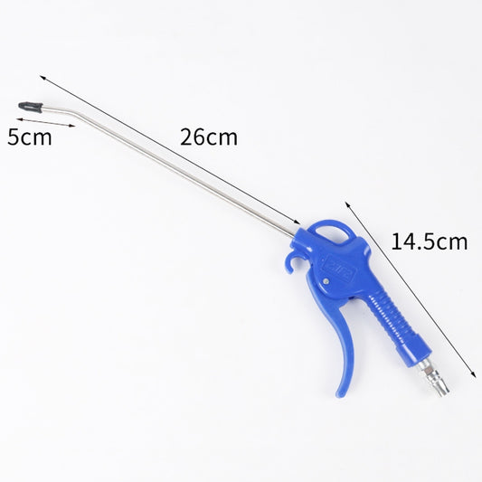 Large Air Volume Metal Pneumatic High-Pressure Dust Collector Dust Blowing Pneumatic Tool, Specification: Long, Random Color Delivery by buy2fix