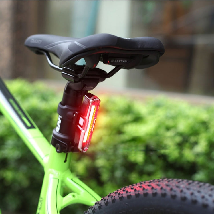 Bicycle Light USB Charging LED Warning Light Night Riding COB Tail Light, Specification: 7505 Red Blue Light by buy2fix