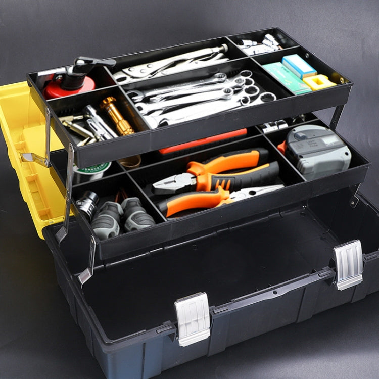 21 inch Folding Hardware Storage Box Hand-Filled Car Parts Toolbox Portable Electrician Repair Toolbox by buy2fix