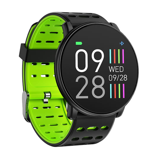 Q88 Smart Watch IP68 Waterproof Men Sports Smartwatch Android Bluetooth Watch Support Heart Rate / Call Reminder / Pedometer / Sleep Monitoring / Tracker(Black Green) by buy2fix