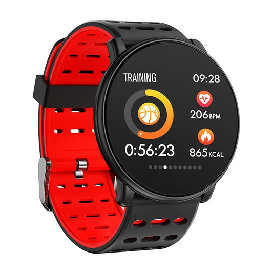 Q88 Smart Watch IP68 Waterproof Men Sports Smartwatch Android Bluetooth Watch Support Heart Rate / Call Reminder / Pedometer / Sleep Monitoring / Tracker(Black Red) by buy2fix