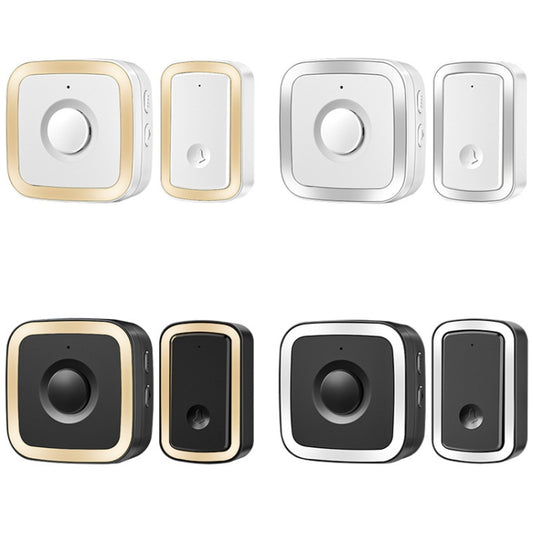 CACAZI A58 1 For 1 Smart Wireless Doorbell without Battery, Plug:UK Plug(Gold) by CACAZI