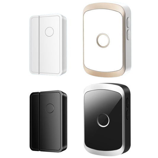 CACAZI M20 1 For 3 Split Type Door Opening Sensor Reminder Smart Wireless Doorbell Alarm, Style: EU Plug(Gold) by CACAZI