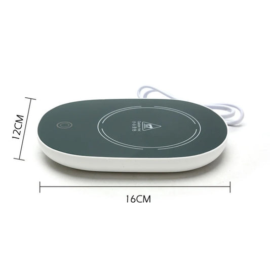 Constant Temperature Heating Smart Ceramic Coffee Cup Set, Style: USB Plug(Pink+Gift Box) by buy2fix