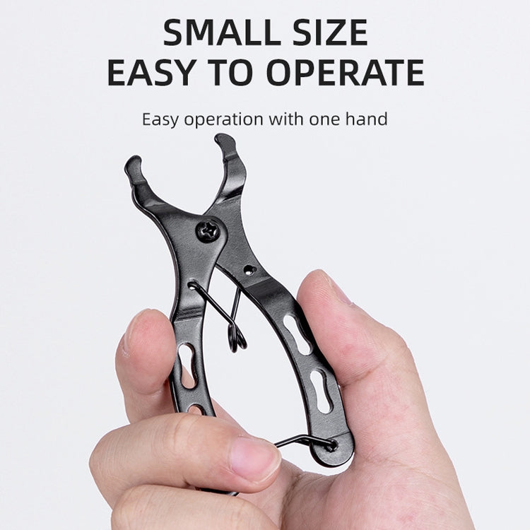 3 PCS Bicycle Mini Chain Fast Release Magic Buckle Pliers Two-Way Bayonet Disassembly Pliers(Black) by buy2fix