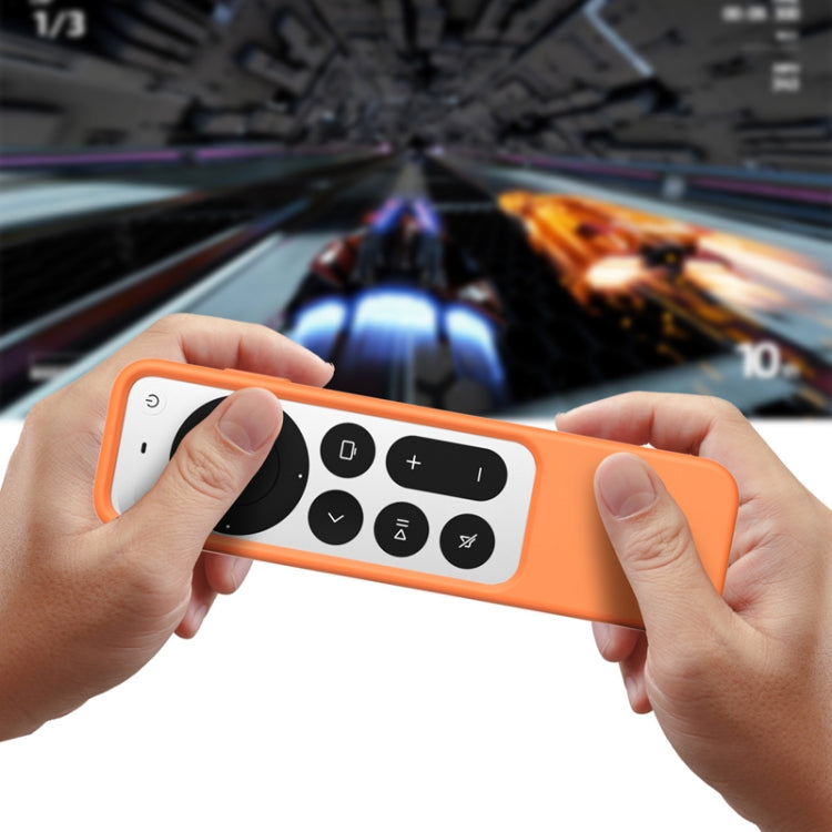 2 PCS Remote Control All-Inclusive Protective Cover, Applicable Model: For Apple TV 4K(Orange) by buy2fix