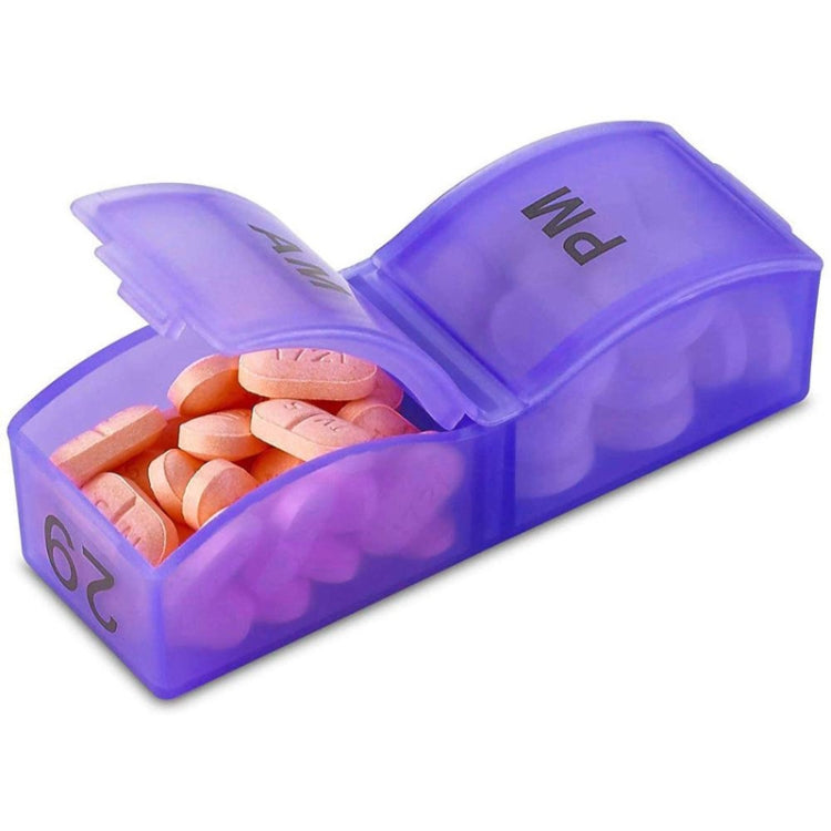 One Month Use 31-Compartment Plastic Colorful Pill Box Family Independent Pill Storage Box(20.5x10.3x7cm) by buy2fix