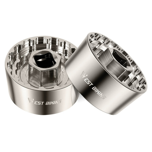 WEST BIKING YP0719253 5 in 1 44MM Bicycle Bottom Brackets Repair Tool(Silver) by WEST BIKING