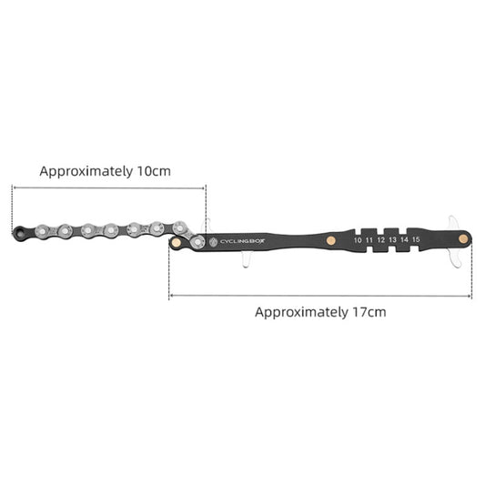 CYCLINGBOX BG-201401 Bicycle Repair Flywheel Disassembly Wrench Mountain Bike Portable Fast Repair Wrench(Black) by buy2fix