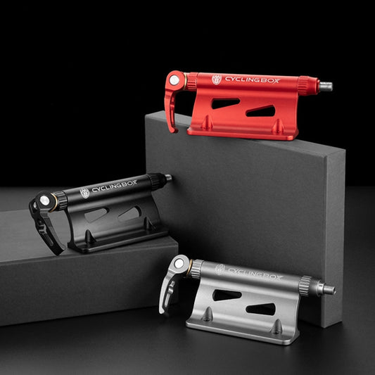CYCLINGBOX BG-0171 Bike Aluminum Portable Quick-Removal Front Fork Fixed Frame Rear Hanging Frame Car Top Fixture Equipment(Red) by buy2fix